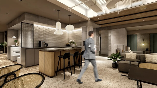 H¹O博多駅前　ラウンジ