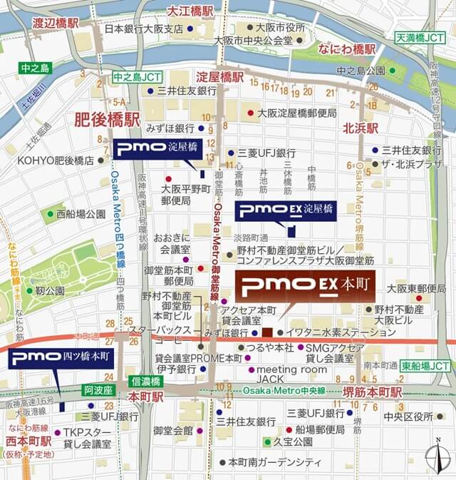 H¹O本町（大阪）　　アクセス